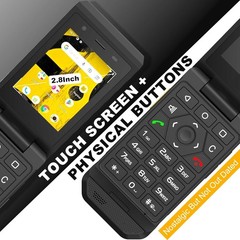 S22 Rugged Flip Phone Unlocked (16GB) 2.8» Touchscreen Smart Cell Phone
