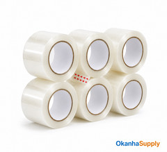 6 Rolls 2″ x 110 Yard Clear Packing Tape Heavy Duty Box Sealing Tape 45 Micron