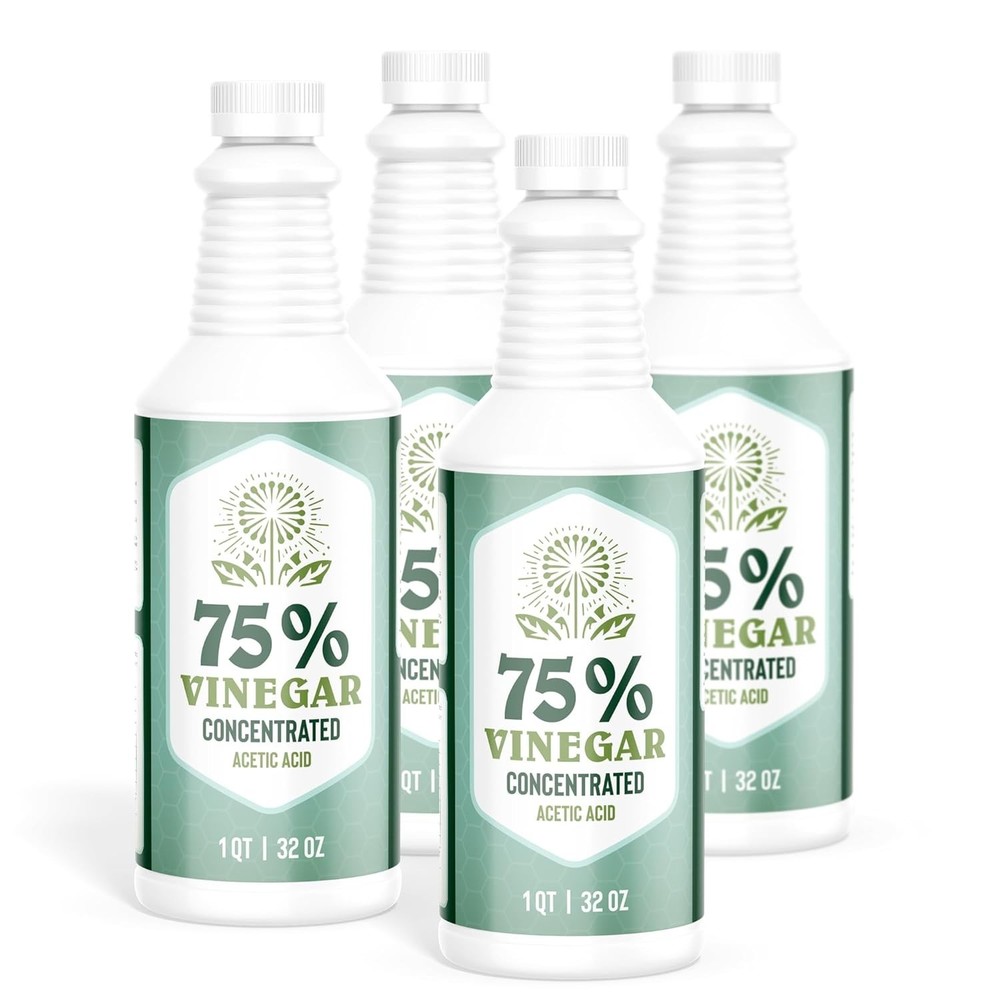 Premium 75% Vinegar – Lab Strength – Concentrated 75% Acetic Acid – White