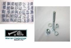 4525 Piece Assortment Grade 5 Bolt, Nut, Flat & Lock Washer & Nylon Lock Nuts