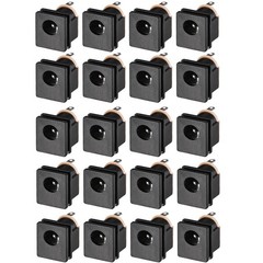 20PCS Power Jack Socket 3 Pin Female Panel Mount Connector DC-015 0.5A DC30V