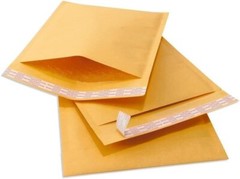500 #000 Kraft Paper Bubble Padded Envelopes Mailers Shipping Case, 4×8
