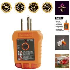 GFCI Outlet Tester for Safe & Accurate Wiring Checks – 110V Hand-Powered Tool