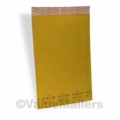 500 #1 7.25×12 USA Ecolite Kraft Bubble Mailers Padded Envelopes 100% Recyclable