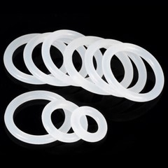 Food Grade O-Ring 5.0 mm Cross Section Clear Silicone Rubber O Rings O.D 17~150m