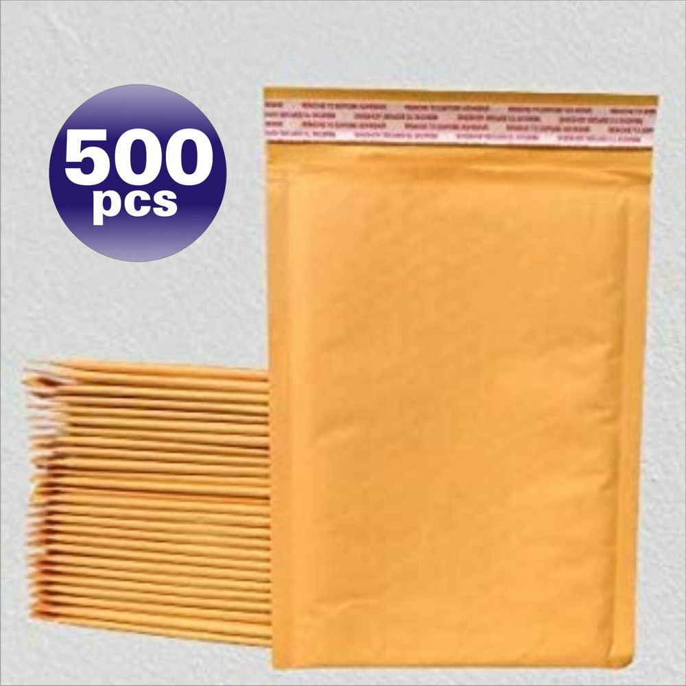 Yens® 500 #0 Kraft Bubble Padded Envelopes Mailers 6 X 9