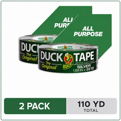 (2 pack) The Original Duck Tape Brand Duct Tape, 1.88 in. x 55 yd Silver