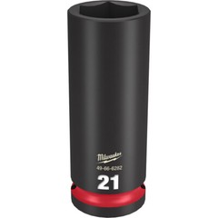 Milwaukee 49-66-6282 SHOCKWAVE Impact Duty 1/2 Drive 21MM Deep 6 Point Socket