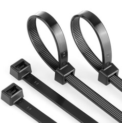 NEW 100 – 1000pcs 4″ to 24″ USA INDUSTRIAL BLACK WIRE CABLE ZIP NYLON TIE WRAPS