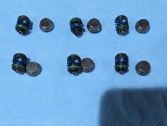 Non working for parts or repair Set of 6 Star 430 Lube free autochuck Turbines