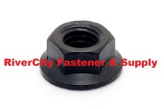 5/16-24 Hex Flange Nut Grade 8 5/16×24 Nuts 5/16 x 24 Smooth Bottom Phos & Oil