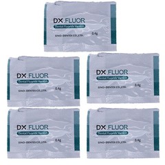 1 Pack Dental DX.FLUOR Fluoride Varnish 0.4g/bag Melon Scent 50 Bags