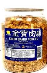 KIMBO Brand Pork Fu Cooked Dried Pork Product 18 oz~(Pack of 12)~08/2026