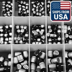 1µF–1000µF | 6.3V–50V SMD Electrolytic Capacitor Lot | 1206/1210 Sizes