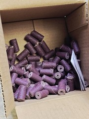 100pk Standard Abrasives A/O Straight Cartridge Roll 707617 1/2″ x 1″ x 1/8″ 80G