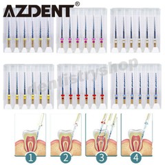 AZDENT Dental Endo Rotary Files X-Pro Gold Taper SX-F3 NITI Root Canal Files