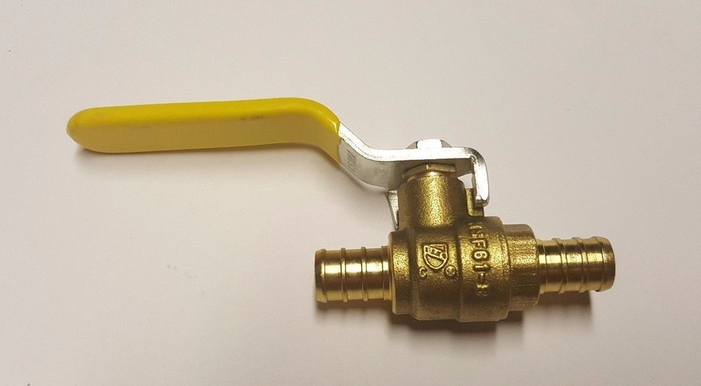 5 PIECES 1/2″ PEX SHUT OFF BALL VALVE , PEX B, FULL PORT, LEAD-FREE BRASS