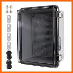 Small Waterproof Electrical Junction Box Clear ABS Plastic | 8.6×6.7×4.3 inc…