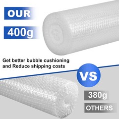 12 Inch x 36ft – 2 Pack Small Thin Bubble Cushioning Wrap for Extra Protection P
