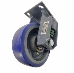 Hamilton 040525 Forged Steel Spring-Loaded Heavy Duty Industrial Rigid Caster