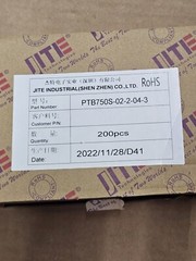 *1 BOX of 200* JITE Industrial Terminal Blocks PTB750S-02-2-04-3