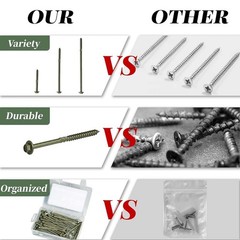 50-Pcs Structural Wood Screws 8 Inch #14 X 8 Heavy Duty Timber Screws Rust Resi