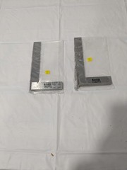 (2) SPI 6″ Blade Length, 4″ Base Length Spring Steel Square 13-627-5