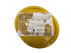 (Lot of 2) FC Flange Covers FC-400-0.060-701-19-YELLOW 4.000″ x 4.690” 147644
