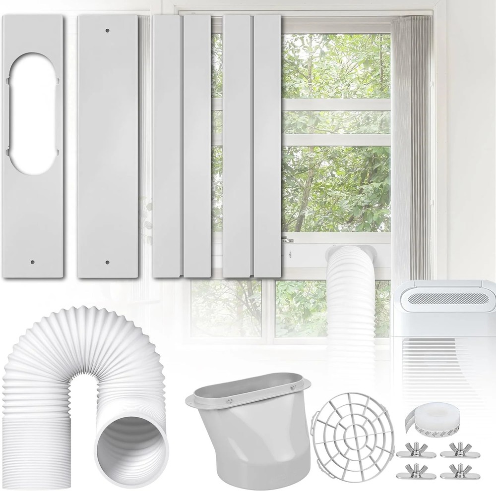 Portable Air Conditioner Window Kit: Adjustable Universal AC Seal Window Vent Ki