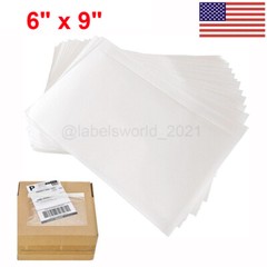 6″ x 9″ Clear Adhesive Packing List Shipping Label Envelopes Pouches 50 – 8000