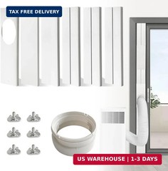 JEACENT Portable Air Conditioner Sliding Door AC Vent Kit, Universal Adjustable