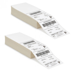 2000 4×6″ Thermal Shipping Labels Fanfold Jam-Free BPA-Free for Zebra Rollo