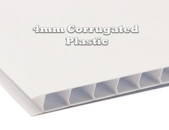 4mm Corrugated White Plastic Sheets 18×24 24×36 24×48 36×36 Coroplast Sign SALE