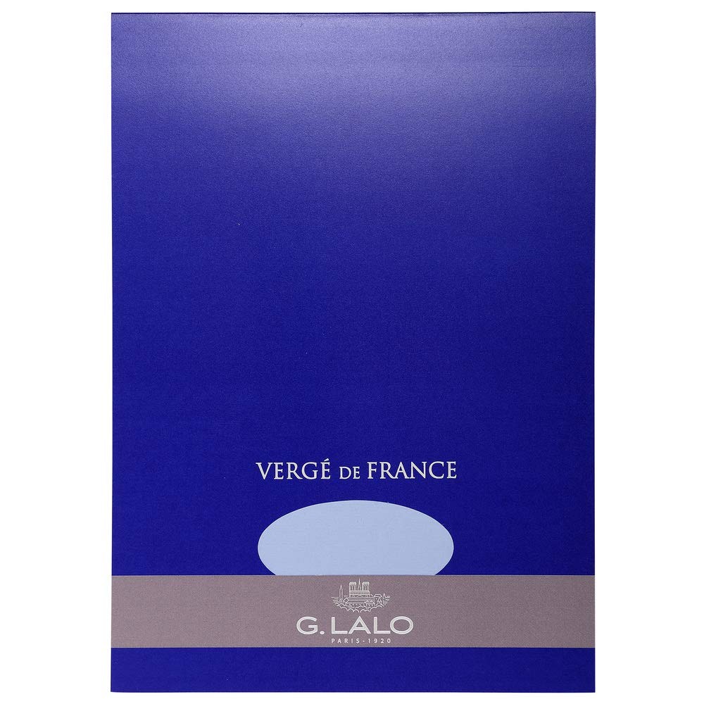 G. Lalo «Verg de France» 50 sheets tablets – 8 1/4x 11 3/4 – Blue