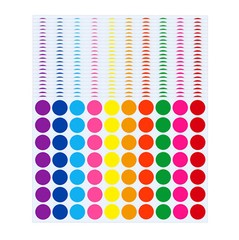4200 PCS 3/4″ Colored Dot Stickers Round Color Coding Labels Self Adhesive Label