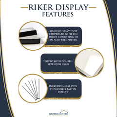 6 x 8 x 3/4 Riker Display Case Mount Box for Collectibles Jewelry Arrowheads