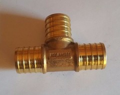 10 Pcs. 1″ X 1″ X 1″ Pex Tee, One Inch Pex Tee, Lead Free Brass 23-1-3=10