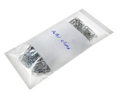 WHITE BLOCK HEAVY DUTY 2 Mil Clear Zip Seal Bags Reclosable Top Lock Plastic