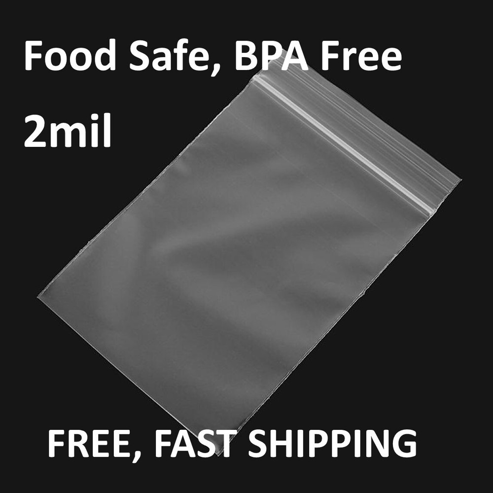 18″x24″ CLEAR 2MIL ZIP SEAL TOP LOCK BAGS POLY PLASTIC RECLOSABLE ZIPPER BAGGIES