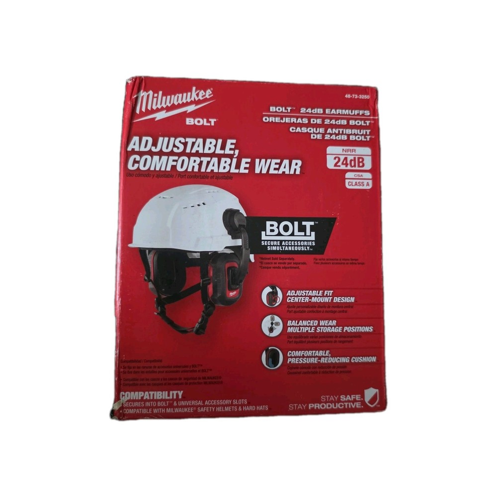 Milwaukee 48-73-3250 BOLT 24dB Adjustable Comfortable Wear