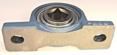 Premium HD 1″ Square Bore GW208PPB6 Disc Bearing 2-Bolt Pillow Block Flat Base
