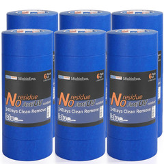 ADHES Blue Painters Tape Blue Tape Painting Tape for Walls,Uv Anti,14 Days Clean