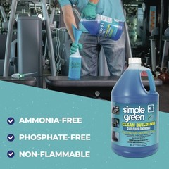 Simple Green 11301 1-gal. Glass Cleaner Concentrate – Unscented (2/CT) New