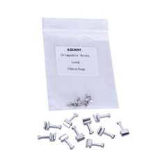 5x Dental Orthodontic Crimpable Hook Long type Elastic Lined 10 pcs/pack AZDENT