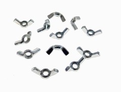 12 Pack 1/4-20 Zinc Plated Forged Steel Wing Nuts NWCF004C000STLZN