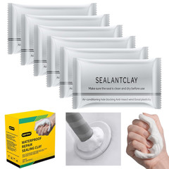 6-Pack New Type White Waterproof Sealant Mastic, Repair Sealing Clay, Quick M…