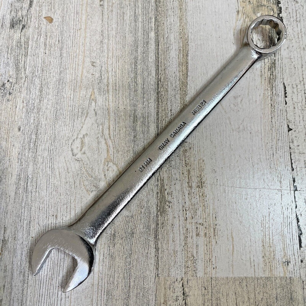 Gray Canada 21MM Combination Open and 12 Pt Box End Wrench MEB21