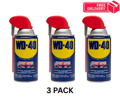 Multi Purpose Original WD-40 Formula 8oz Lubricant Spray 3-PACK w/. Smart Straw