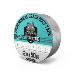 Grey Duct Tape Heavy Duty Version, 2 Inches x 50 Yards Per Roll, Waterproof IP65