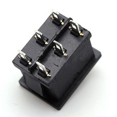 5x Rocker Switch ON/OFF/ON 6-Pin DPDT Rectangular Car DC 12V AC 6A/250V 10A/125V